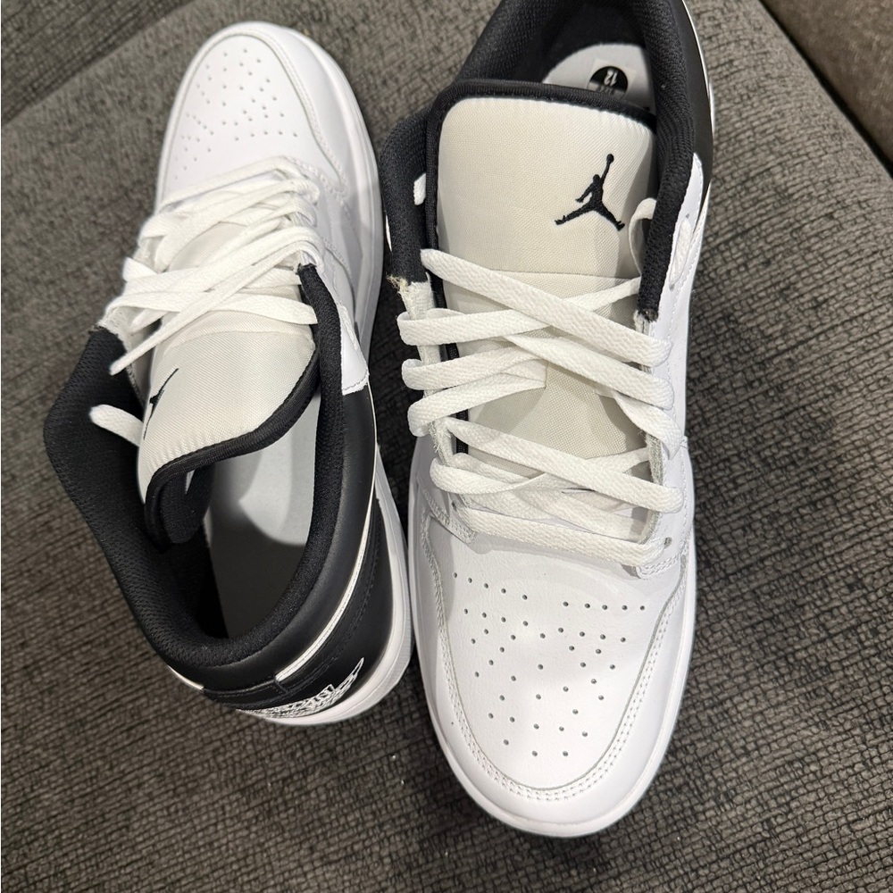 Jordan Low Top Sneakers in White and Black